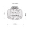 NOWOŚĆ Plafon Vetro chrom 1xE27 Light Prestige