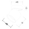 NOWOŚĆ Oprawa natynkowa Kendal czarna GX53 Light Prestige