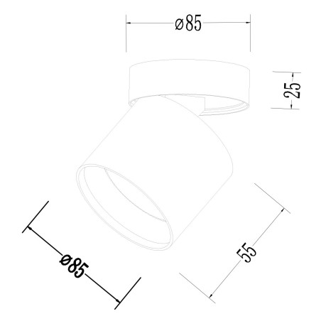 NOWOŚĆ Oprawa natynkowa Kendal biała GX53 Light Prestige