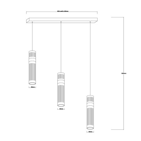 NOWOŚĆ Lampa wisząca Ambiente 3 srebrna LED CCT Light Prestige