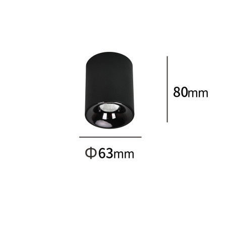 NOWOŚĆ Oprawa natynkowa Tom czarna LED CCT Light Prestige