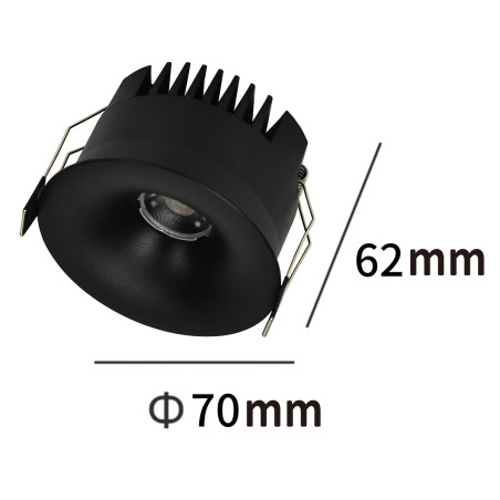 NOWOŚĆ Oczko podtynkowe Zyra czarne LED CCT Light Prestige