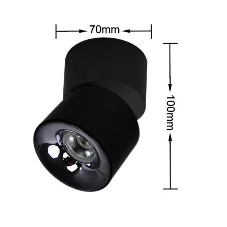NOWOŚĆ Ruchoma oprawa natynkowa Brema czarna LED CCT Light Prestige