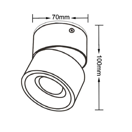 NOWOŚĆ Ruchoma oprawa natynkowa Brema czarna LED CCT Light Prestige