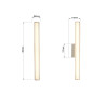 NOWOŚĆ Kinkiet Linea 45 cm biały LED CCT Light Prestige