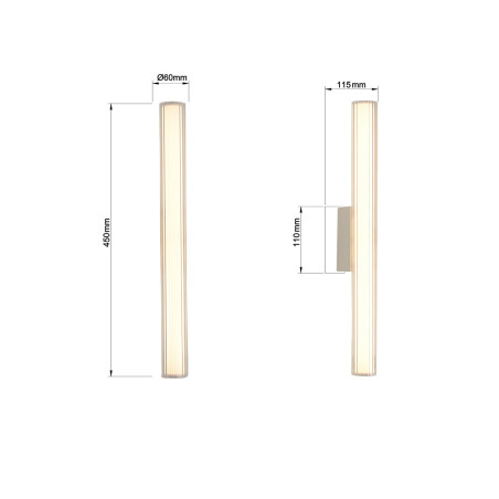 NOWOŚĆ Kinkiet Linea 45 cm chrom LED CCT Light Prestige