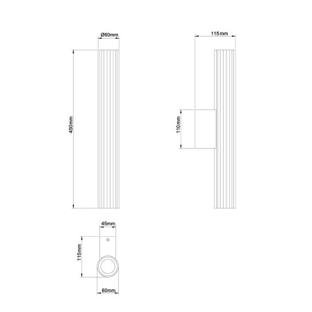 NOWOŚĆ Kinkiet Linea 45 cm chrom LED CCT Light Prestige