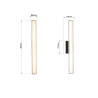 NOWOŚĆ Kinkiet Linea 45 cm czarny LED CCT Light Prestige