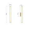 NOWOŚĆ Kinkiet Linea 45 cm złoty LED CCT Light Prestige