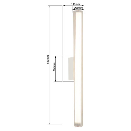 NOWOŚĆ Kinkiet Linea 61 cm biały LED CCT Light Prestige