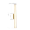 NOWOŚĆ Kinkiet Linea 61 cm złoty LED CCT Light Prestige