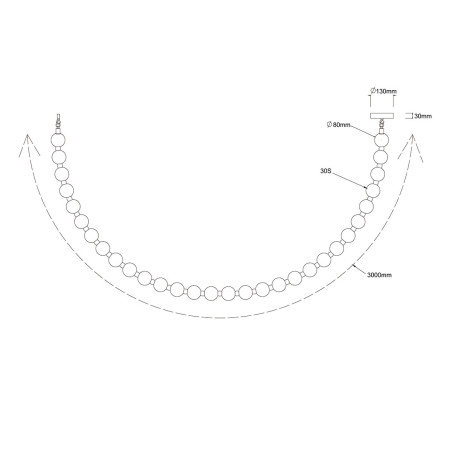 NOWOŚĆ Lampa wisząca Dorado Rope 3 m złota LED CCT Light Prestige
