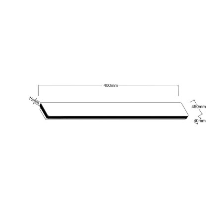 NOWOŚĆ Kinkiet Bodo 40 cm czarny IP54 LED CCT Light Prestige