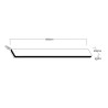 NOWOŚĆ Kinkiet Bodo 60 cm czarny IP54 LED CCT Light Prestige