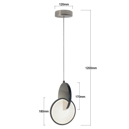 NOWOŚĆ Lampa wisząca Circlo chrom LED CCT Light Prestige