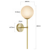 NOWOŚĆ Kinkiet Piruleta złoty IP44 1xG9 Light Prestige