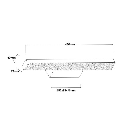 NOWOŚĆ Kinkiet Aqua 42 cm biały IP44 LED CCT Light Prestige