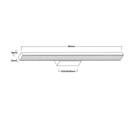 NOWOŚĆ Kinkiet Aqua 66,5 cm biały IP44 LED CCT Light Prestige