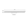 NOWOŚĆ Kinkiet Aqua 66,5 cm biały IP44 LED CCT Light Prestige