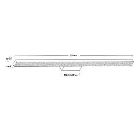 NOWOŚĆ Kinkiet Aqua 92 cm czarny IP44 LED CCT Light Prestige