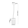 NOWOŚĆ Lampa wisząca Vetro 1 chrom 1xE14 Light Prestige