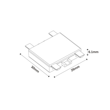 NOWOŚĆ Łącznik natynkowy I Magnetic Slim czarny Light Prestige