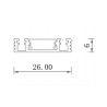 NOWOŚĆ Szynowa natynkowa 2m Magnetic Slim biała Light Prestige