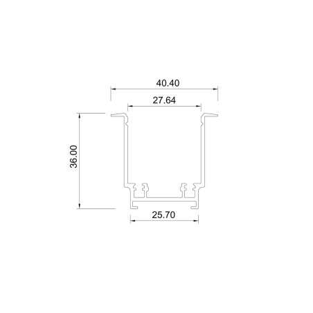 NOWOŚĆ Szyna podtynkowa 2 m Magnetic Slim biała Light Prestige