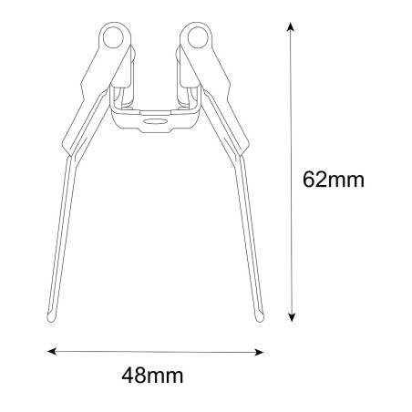 NOWOŚĆ Uchwyt montażowy podtynkowy Magnetic Slim Light Prestige