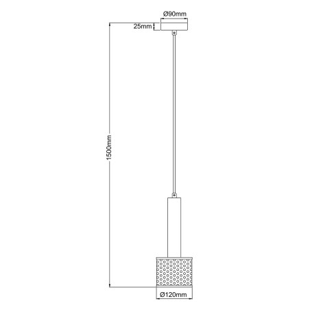 NOWOŚĆ Lampa wisząca Amo czarna 1xE27 Light Prestige