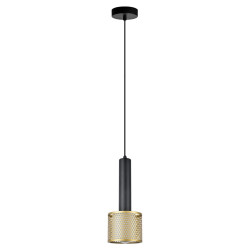 NOWOŚĆ Lampa wisząca Amo złoto-czarna 1xE27 Light Prestige