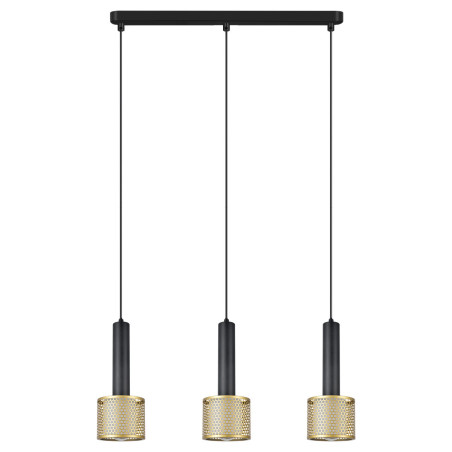 NOWOŚĆ Lampa wisząca Amo czarno-złota 3xE27 Light Prestige