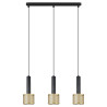 NOWOŚĆ Lampa wisząca Amo czarno-złota 3xE27 Light Prestige
