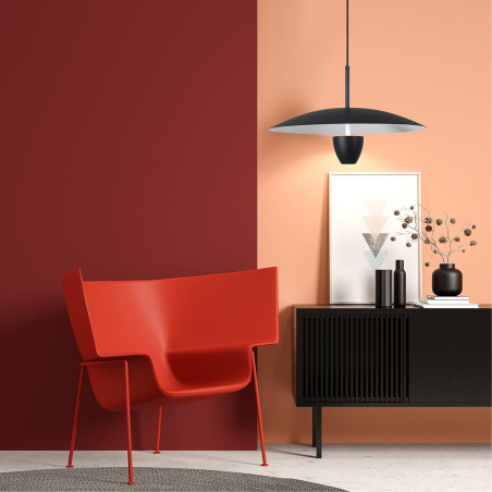 NOWOŚĆ Lampa wisząca Ufo M czarna LED CCT Light Prestige