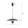 NOWOŚĆ Lampa wisząca Ufo M czarna LED CCT Light Prestige