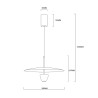 NOWOŚĆ Lampa wisząca Ufo M czarna LED CCT Light Prestige