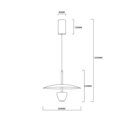 NOWOŚĆ Lampa wisząca Ufo S czarna LED CCT Light Prestige