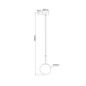 NOWOŚĆ Lampa wisząca Dorado czarna 1xE14 Light Prestige