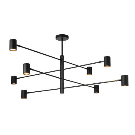 NOWOŚĆ Lampa wisząca Snow 8 czarna 8xGU10 Light Prestige