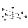 NOWOŚĆ Lampa wisząca Snow 8 czarna 8xGU10 Light Prestige