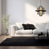 NOWOŚĆ Rattanowa lampa wisząca Astra czarna 1xE27 Light Prestige