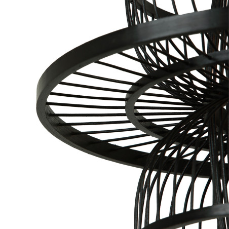 NOWOŚĆ Rattanowa lampa wisząca Astra czarna 1xE27 Light Prestige