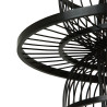 NOWOŚĆ Rattanowa lampa wisząca Astra czarna 1xE27 Light Prestige