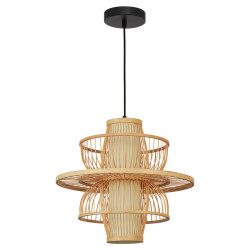 NOWOŚĆ Rattanowa lampa wisząca Astra naturalna 1xE27 Light Prestige