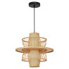 NOWOŚĆ Rattanowa lampa wisząca Astra naturalna 1xE27 Light Prestige