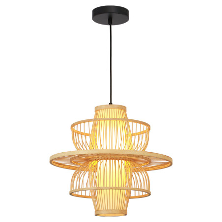 NOWOŚĆ Rattanowa lampa wisząca Astra naturalna 1xE27 Light Prestige