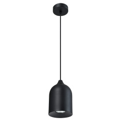 NOWOŚĆ Metalowa lampa wisząca Nilo czarna 1xGU10 Light Prestige