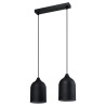 NOWOŚĆ Metalowa lampa wisząca Nilo czarna 2xGU10 Light Prestige
