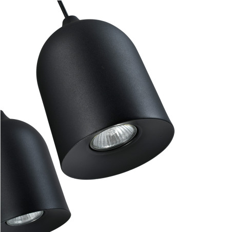 NOWOŚĆ Metalowa lampa wisząca Nilo czarna 2xGU10 Light Prestige