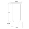 NOWOŚĆ Metalowa lampa wisząca Nilo czarna 2xGU10 Light Prestige